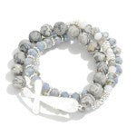 Beaded Cross Bracelets Set