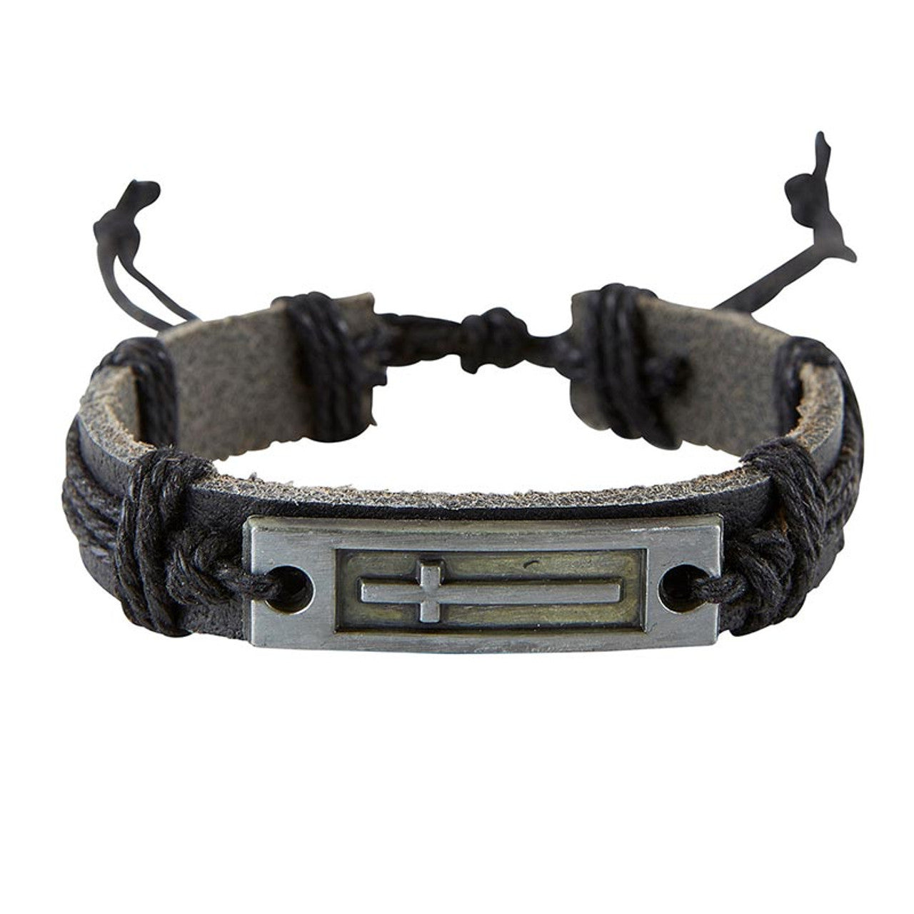 Cross Leather Bracelet
