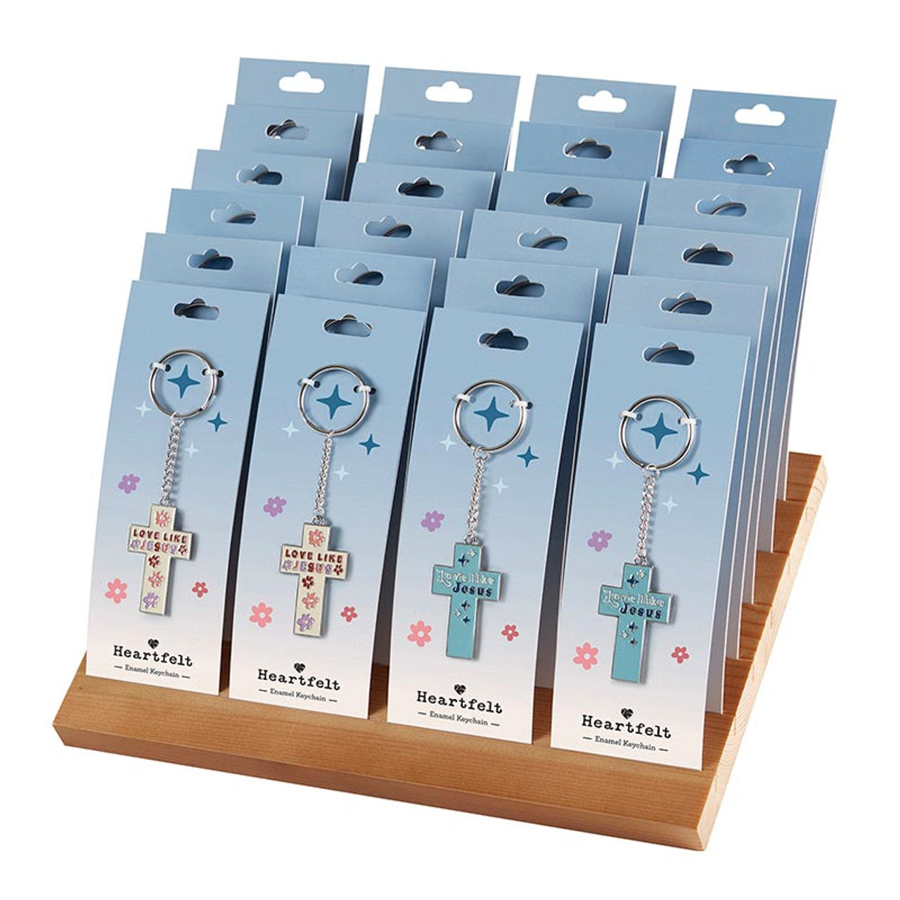 Cross Love Like Jesus Keychain