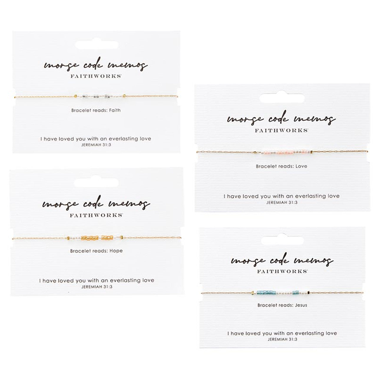Beaded Code Memo Bracelets
