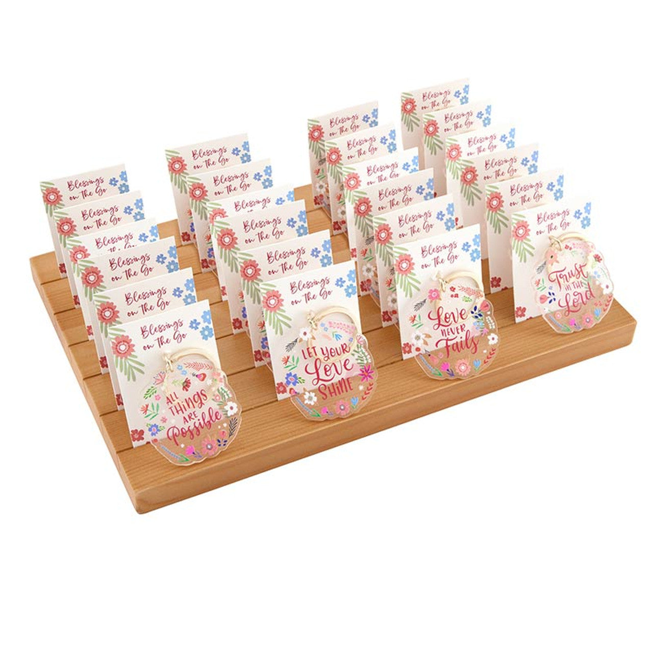 Floral Acrylic Keychain (Various)