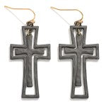 Double Cross Earrings