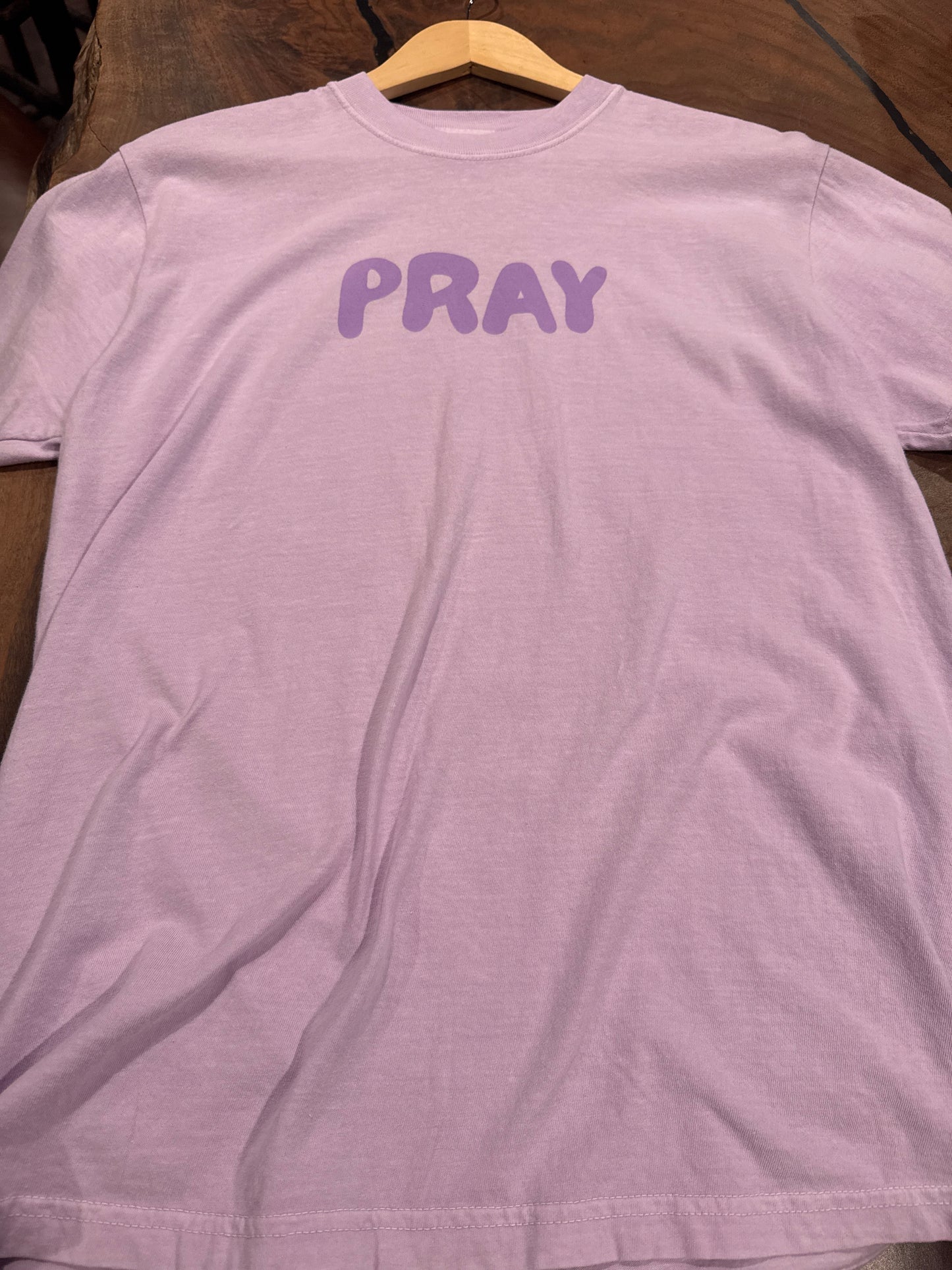 Purple "God Listens" T-shirt