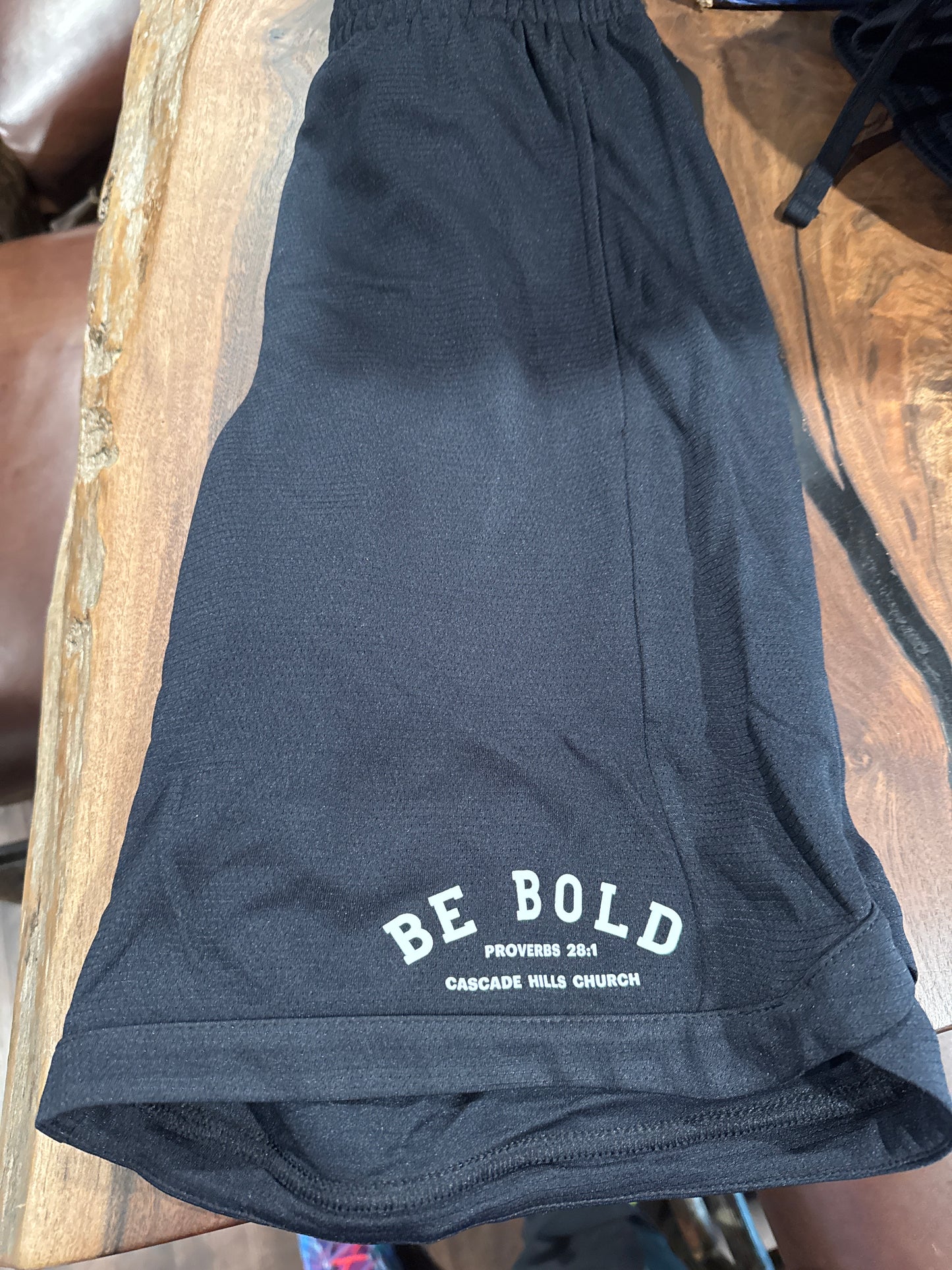 Black Be Bold Mens Gym Shorts