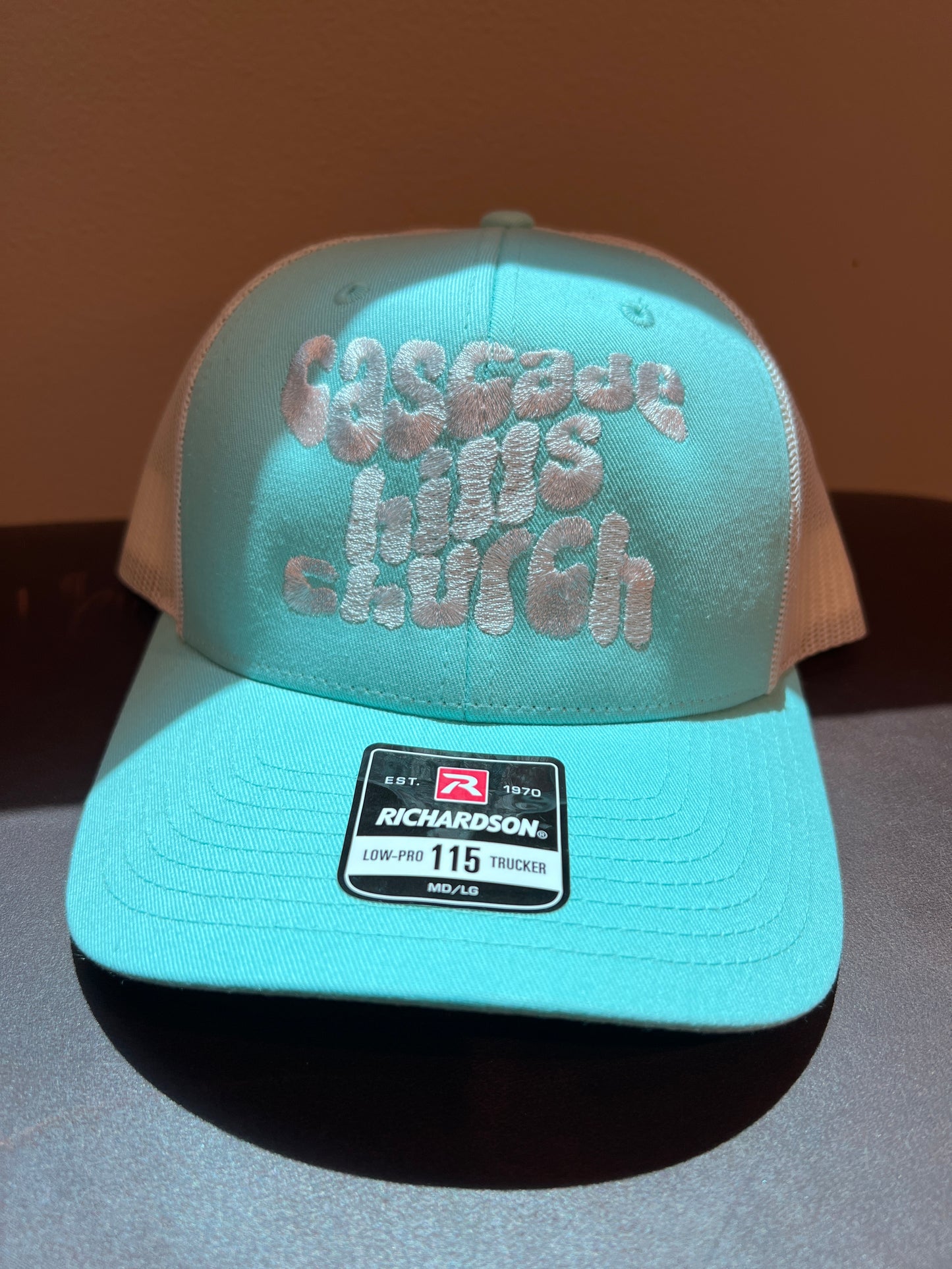 Cascade Hills Church Trucker Hat (Light Blue)