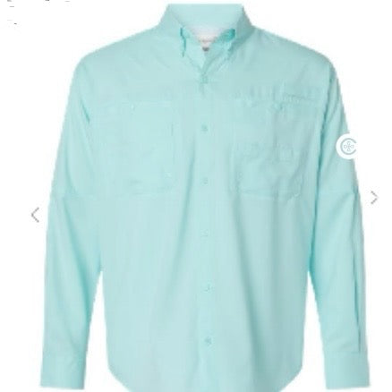 Long Sleeve Collared Button Down Fishing Shirt