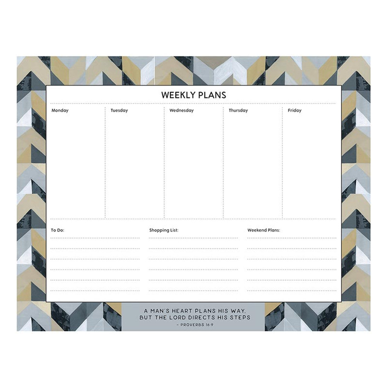 Man's Heart Weekly Planner