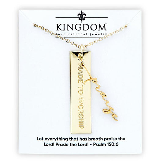 Made To Worship Bar Necklace