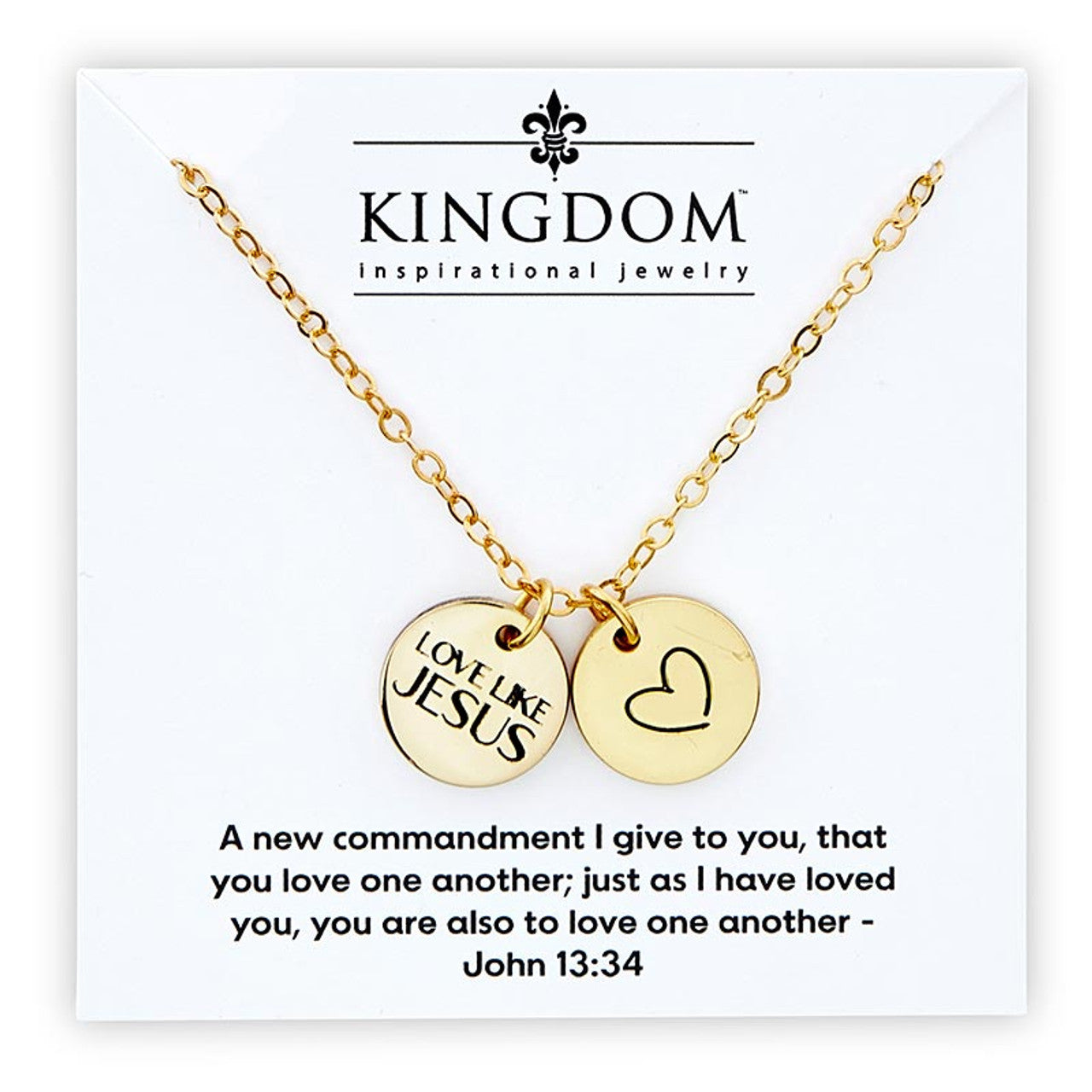 Love Like Jesus Coin Necklace