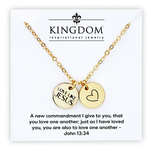 Love Like Jesus Coin Necklace