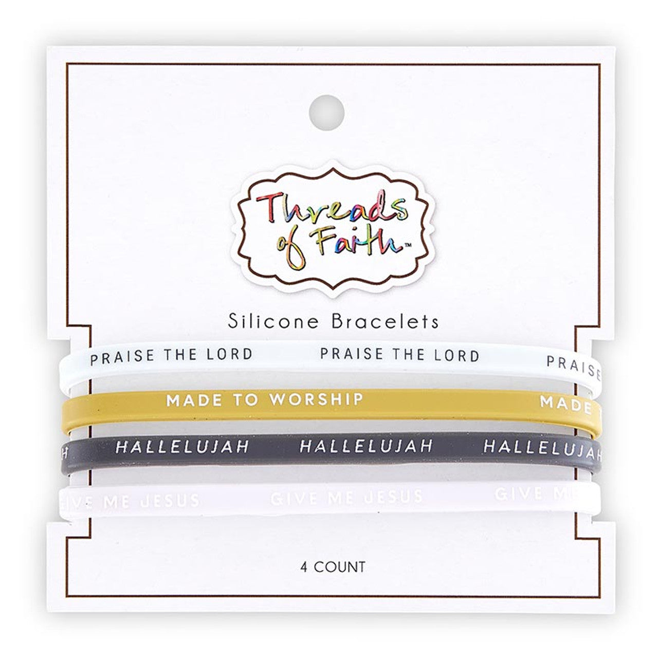 Silicone Bracelet Set (4 piece)