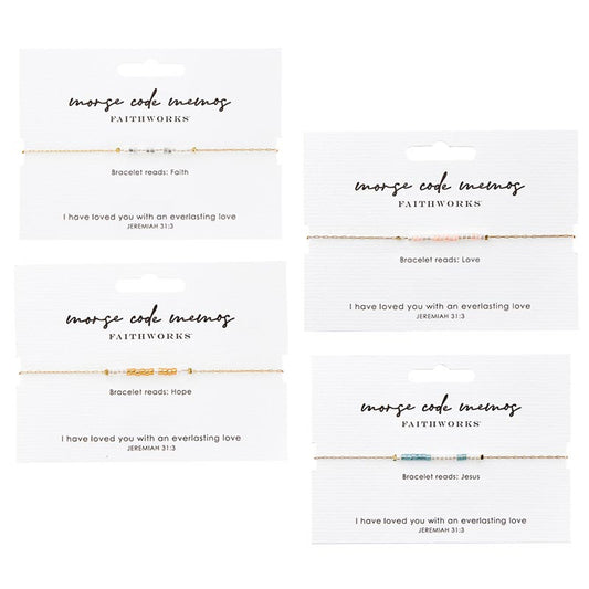Beaded Code Memo Bracelets