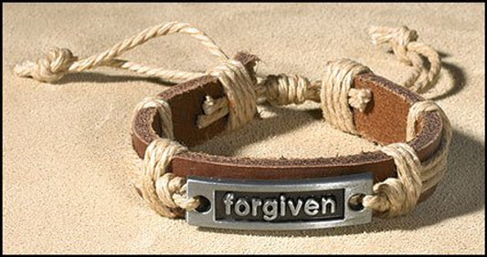 Forgiven Leather Bracelet