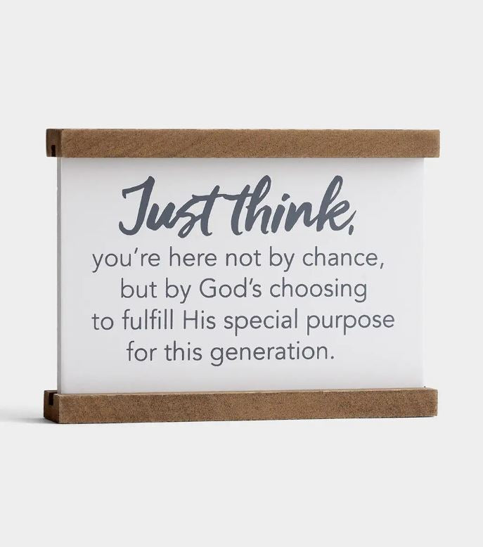 Just Think - Tabletop Plaque